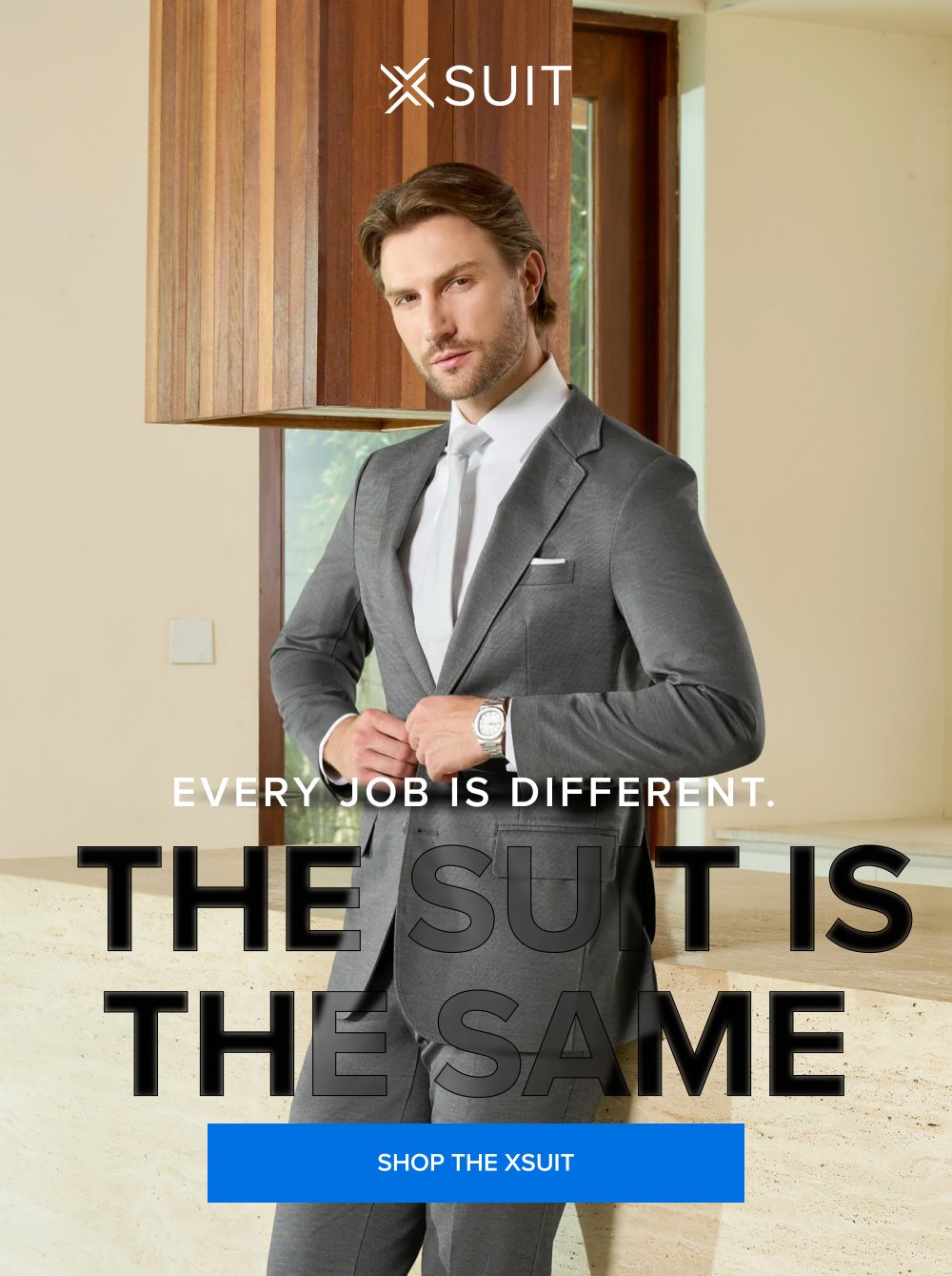 Every Job Is Different. The Suit Is The Same The Suit Is The Same SHOP THE XSUIT This isn’t the time to procrastinate. Up to 40% off sitewide ends at midnight. And so does your chance to get a free xTie when you buy the xSuit 5.0 SHOP THE SPRING SALE
