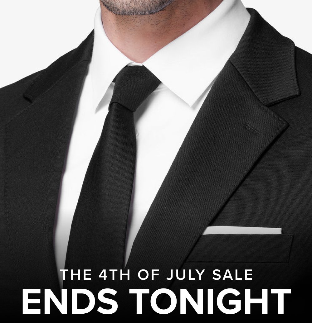 The 4th of July Sale Ends Tonight 00 MINUTES 00 HOURS 00 SECONDS No dry cleaner. No tailor. No breaking in. SHOP THE XSUIT 5.0