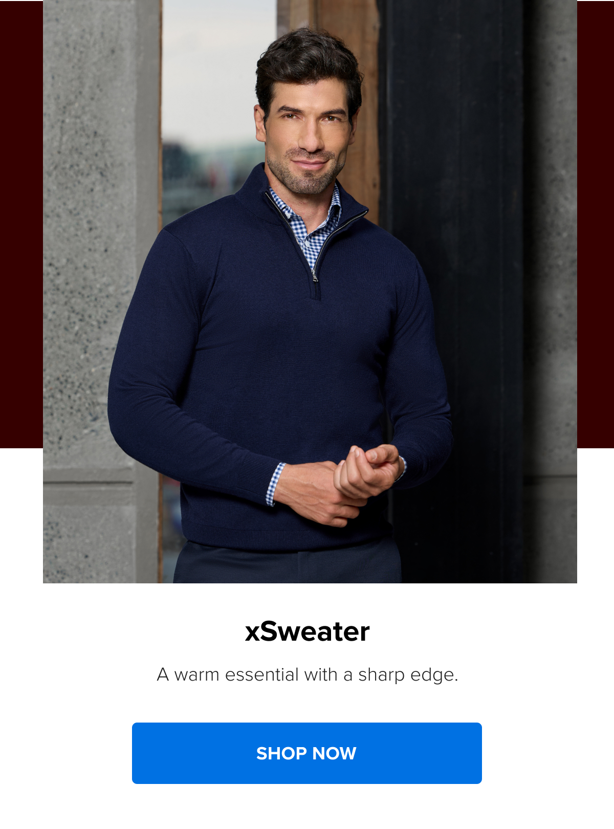 xSweater Half-Zip Mid-weight