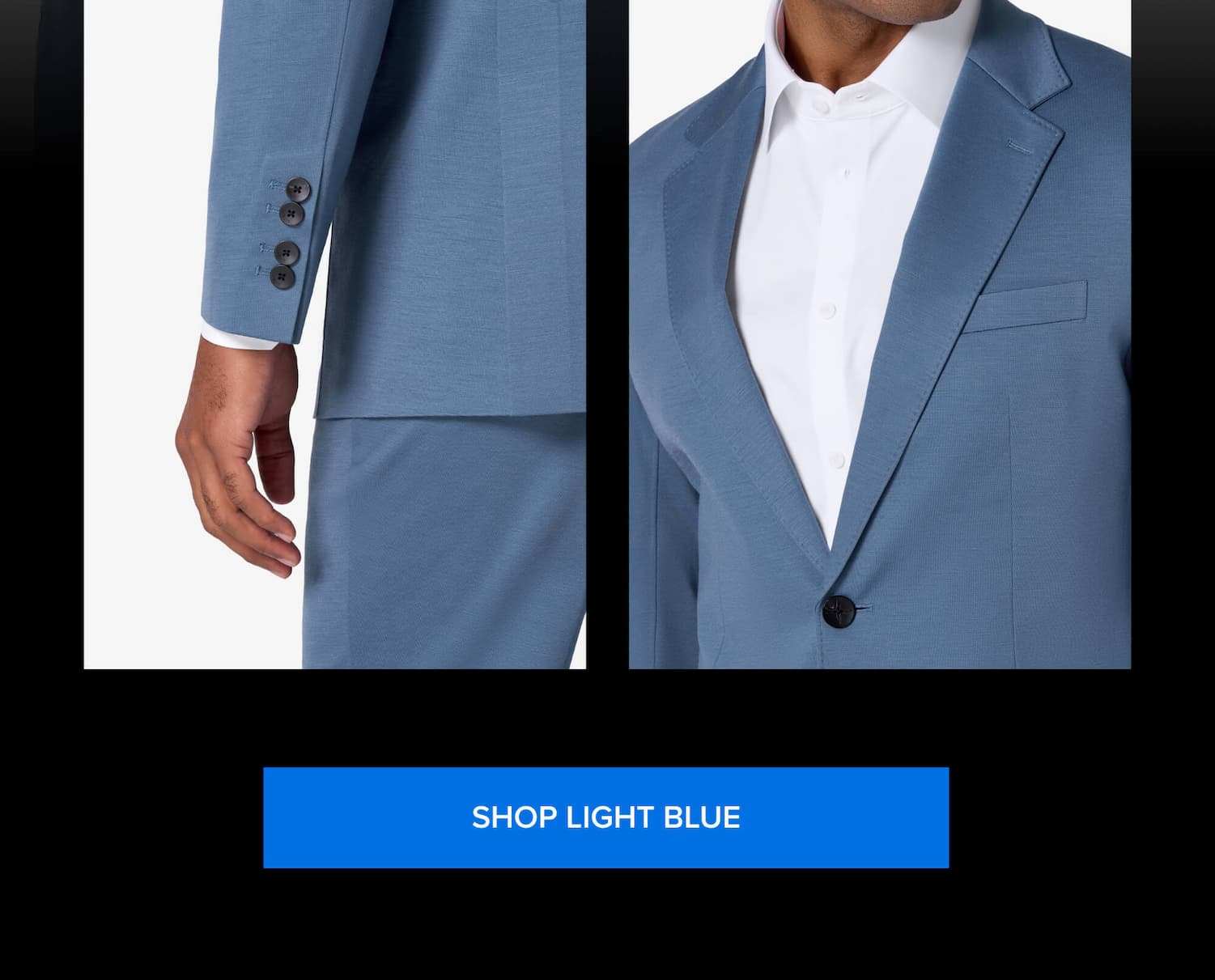 Restocked: The xSuit in Light Blue SHOP LIGHT BLUE