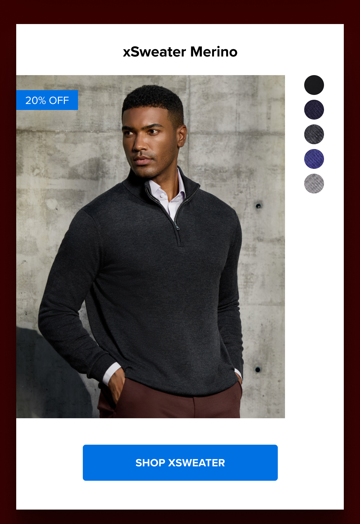 xSweater Merino Half-Zip Midweight