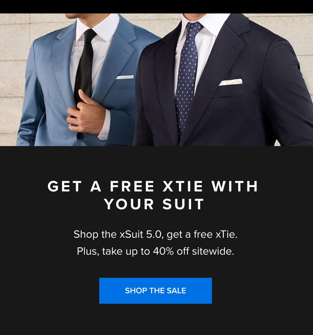 Get a Free xTie With Your Suit