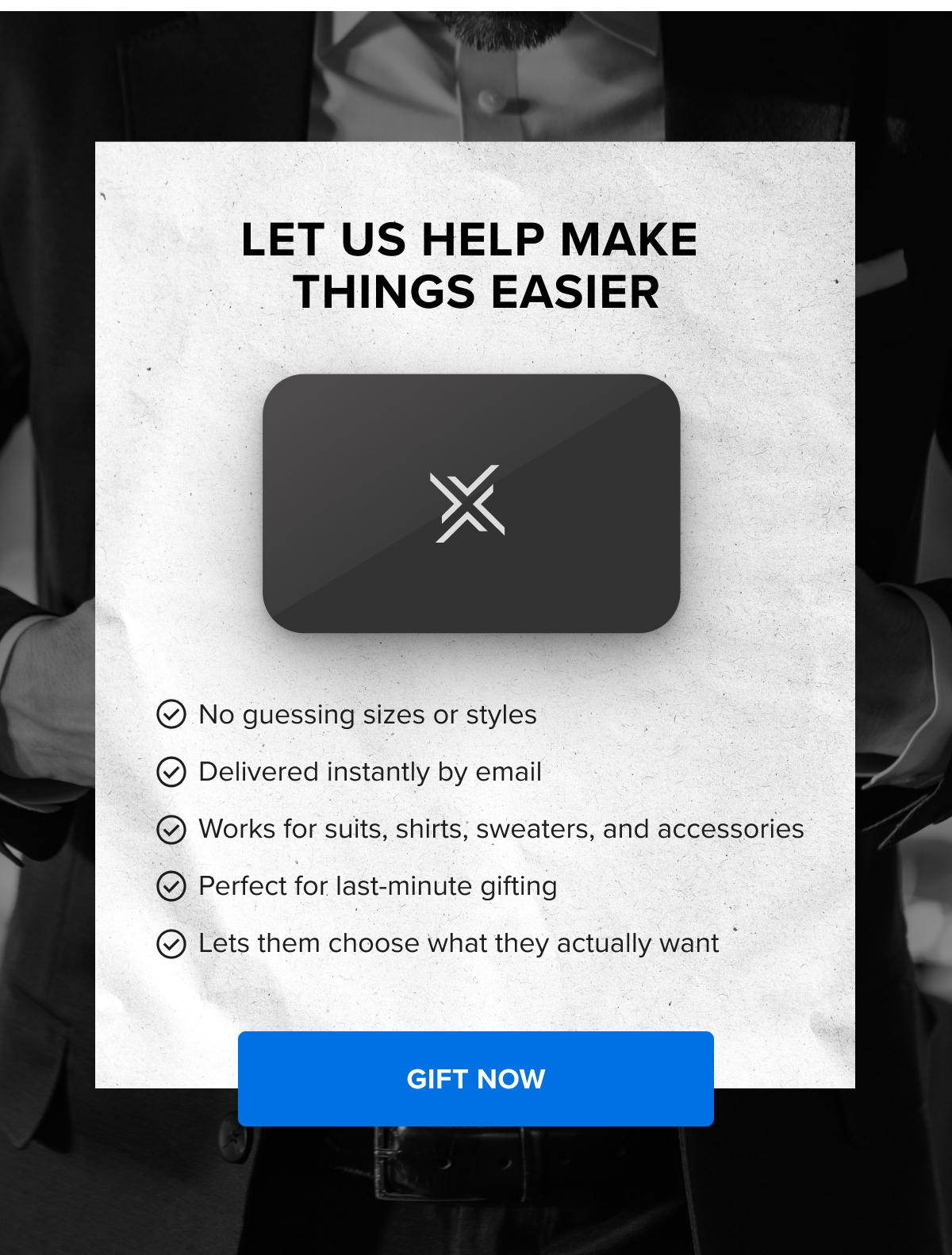 Let us help make things easier