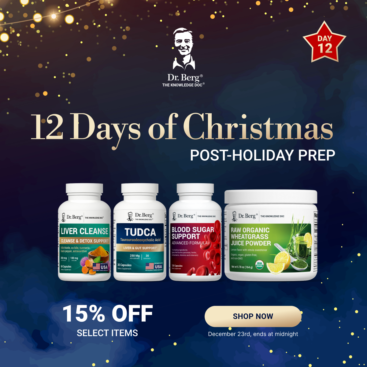 15% off select items!