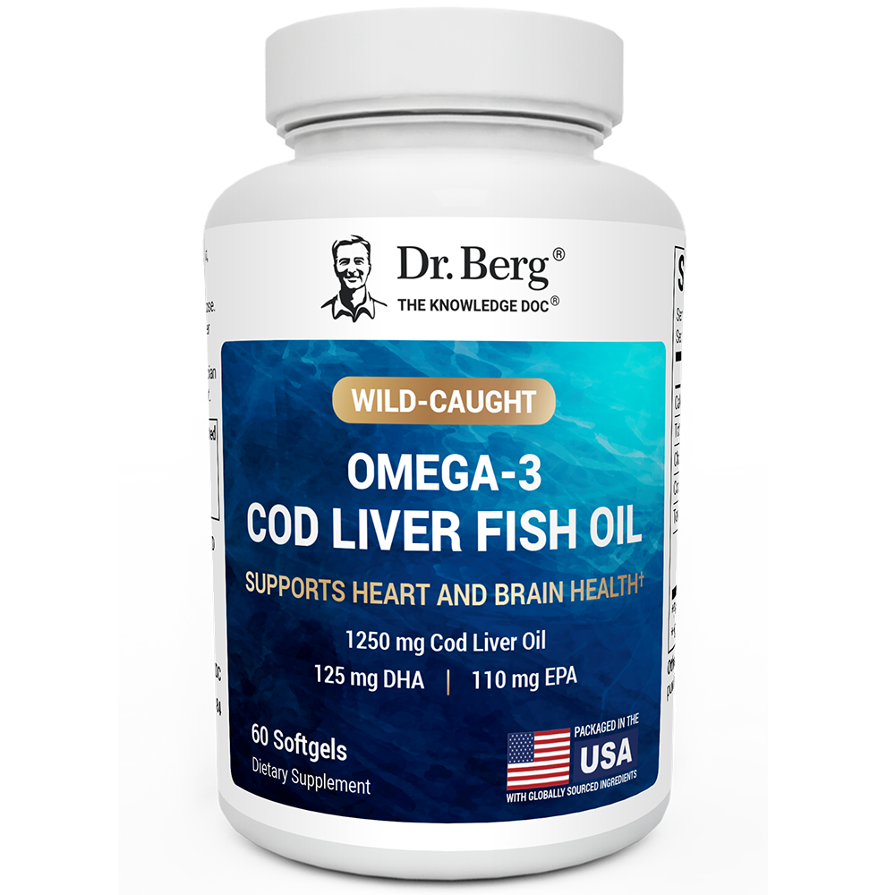 Wild-Caught Omega-3 Cod Liver Fish Oil