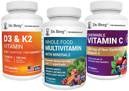 Vitamins - D3&K2, Whole Food Multivitamin and Vitamin C