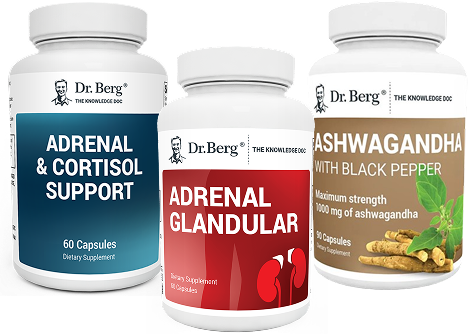 Stress Support - Adrenal & Cortisol Support, Adrenal Glandular, Ashwagandha