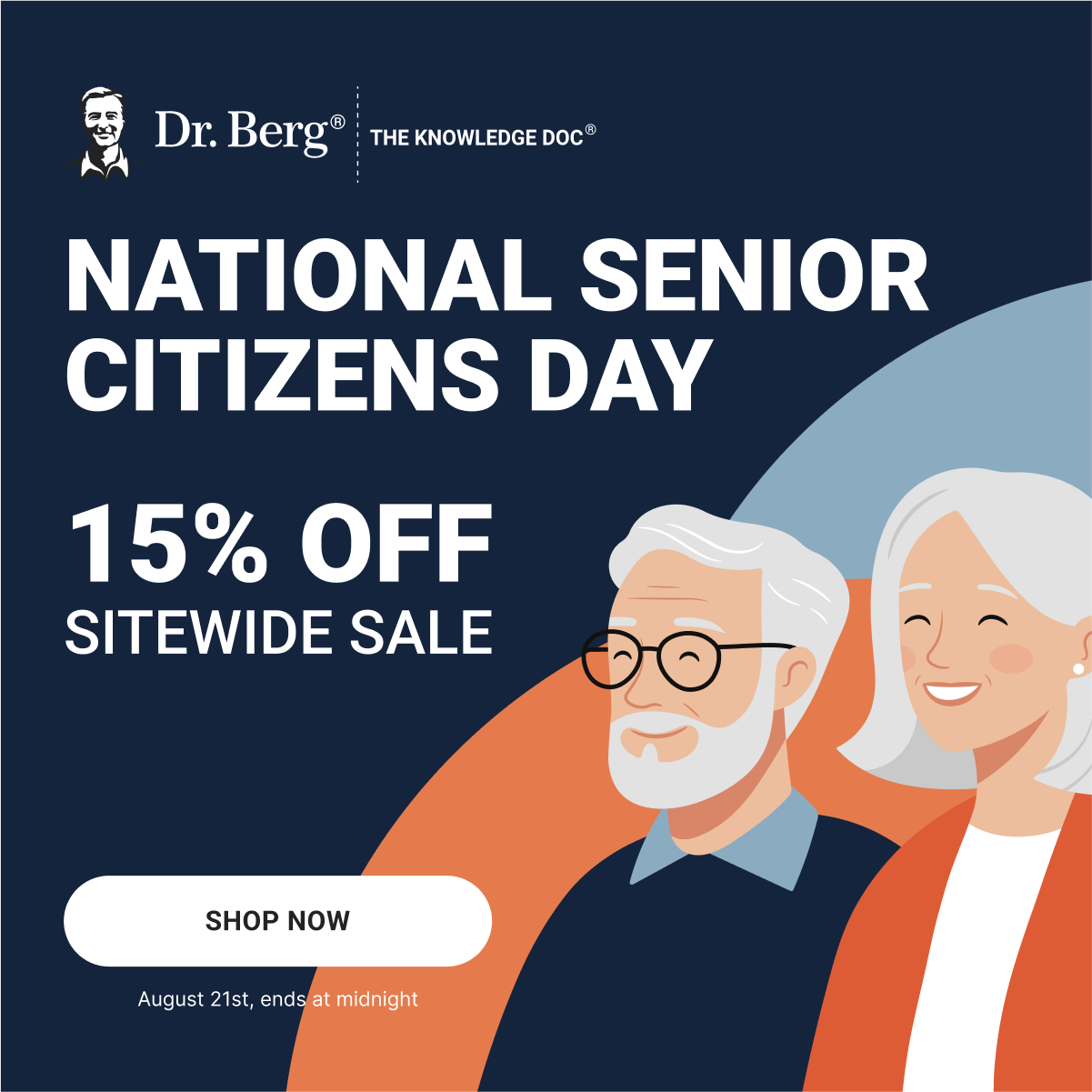 15% off for National Senior Citizens Day