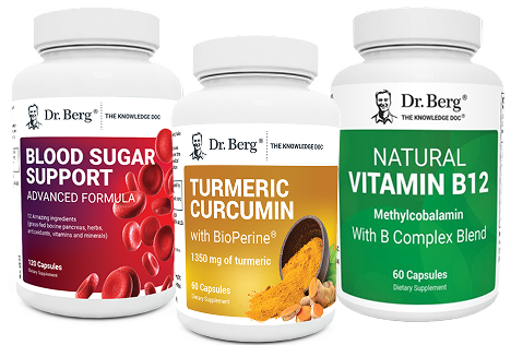 Heart Support - Blood Sugar Support, Turmeric Curcumin, Vitamin B12