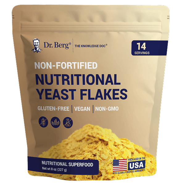 Nutritional Yeast Flakes Gluten-Free, Vegan, non-GMO – 8 oz
