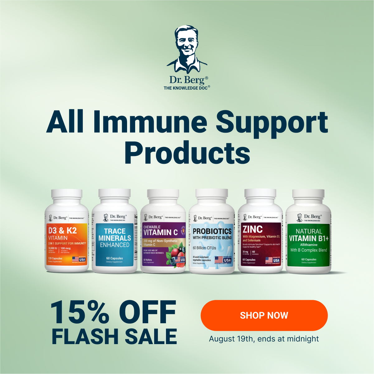 15% off All Immune Support Products! 