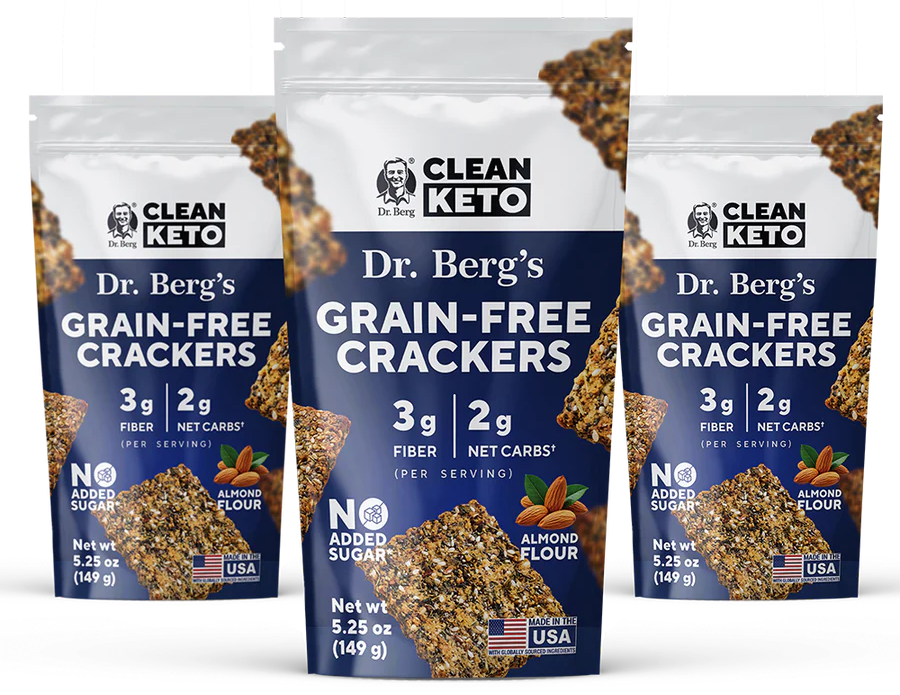 Dr. Berg’s Grain-Free Crackers 3-Pack
