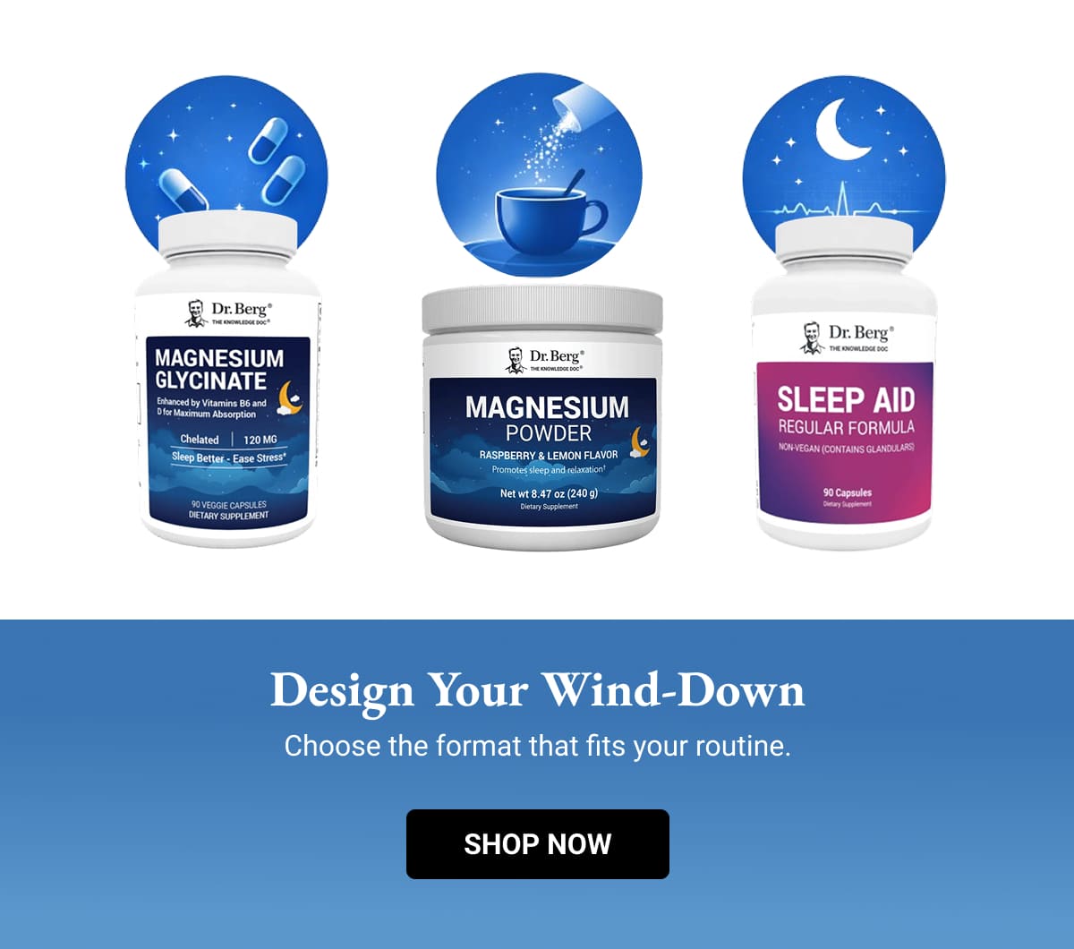 Design your wind-down || Pick the format that makes consistency effortless