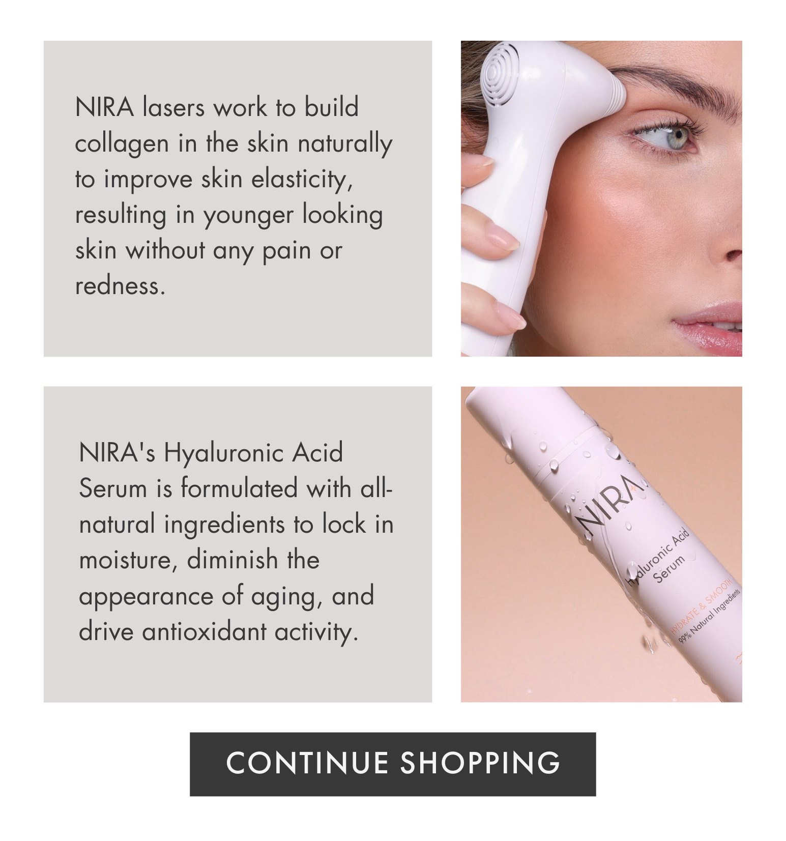 Thank you for visiting NIRA's website! Nira Skincare
