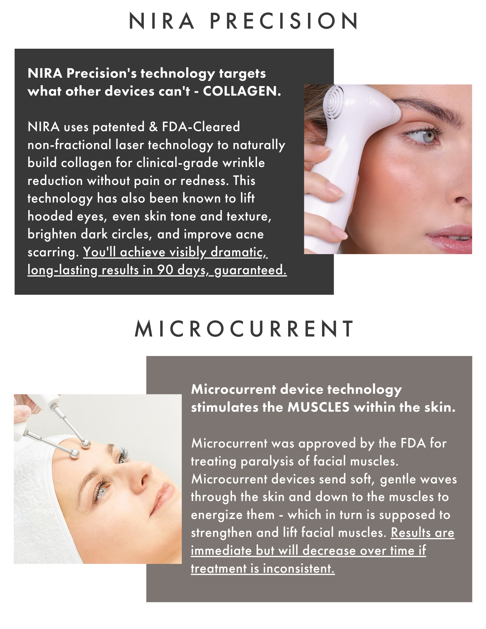 NIRA Precision vs. Microcurrent 🤔 Nira Skincare