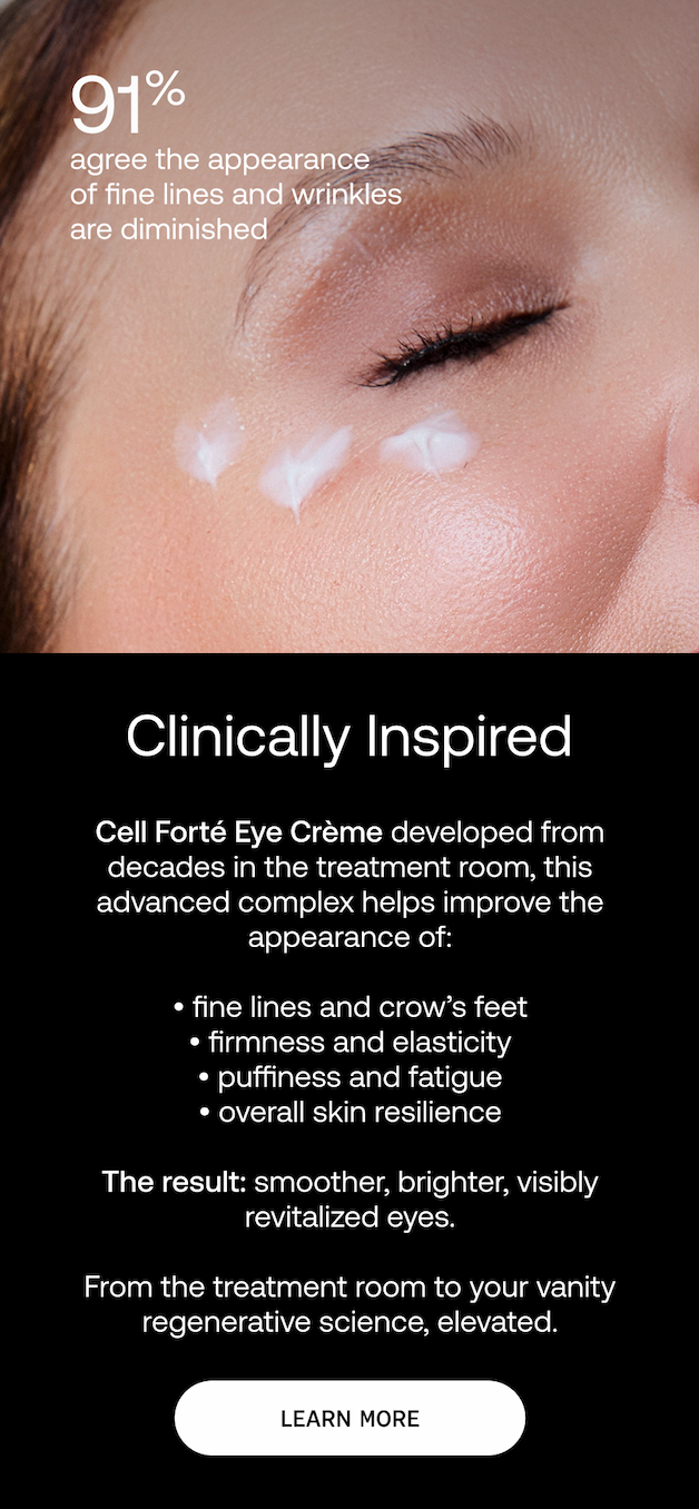 From the treatment room to your vanity regenerative science, elevated.