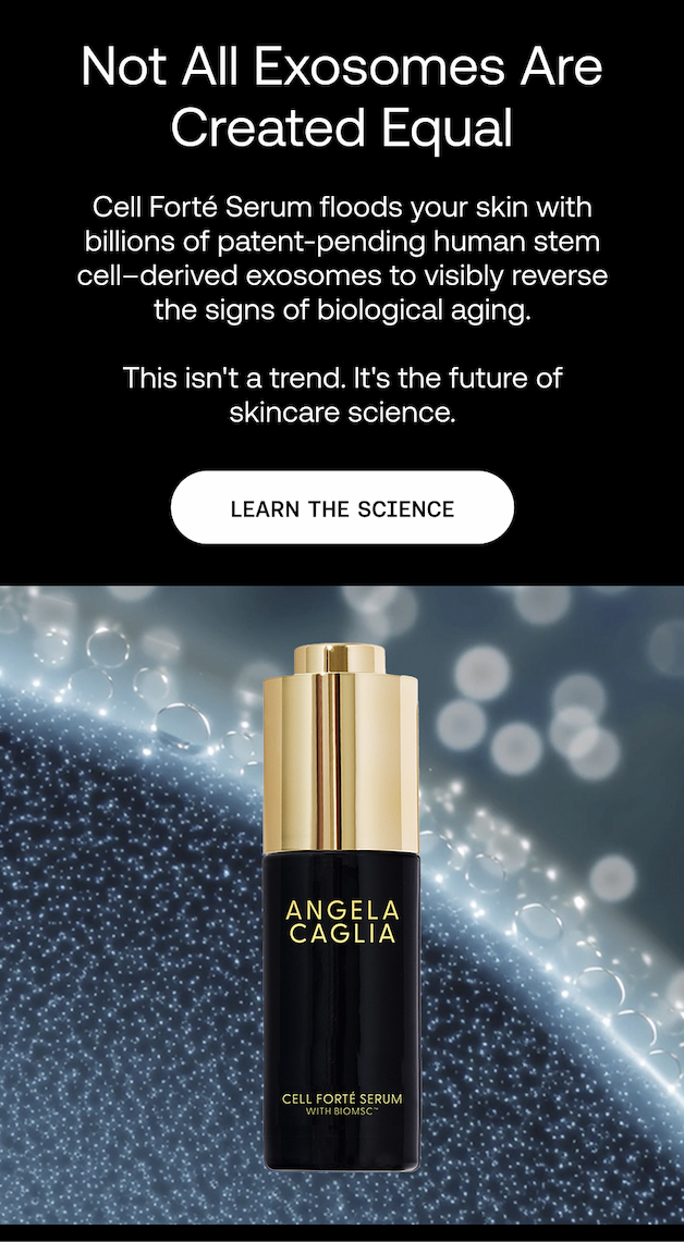 Cell Forté Serum floods your skin with billons of patent-pending human stem cell-derived exosomes to visibly reverse the signs of biological aging. 