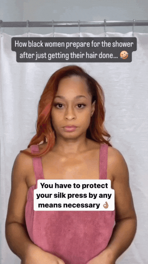 Protect your silk press by any means necessary