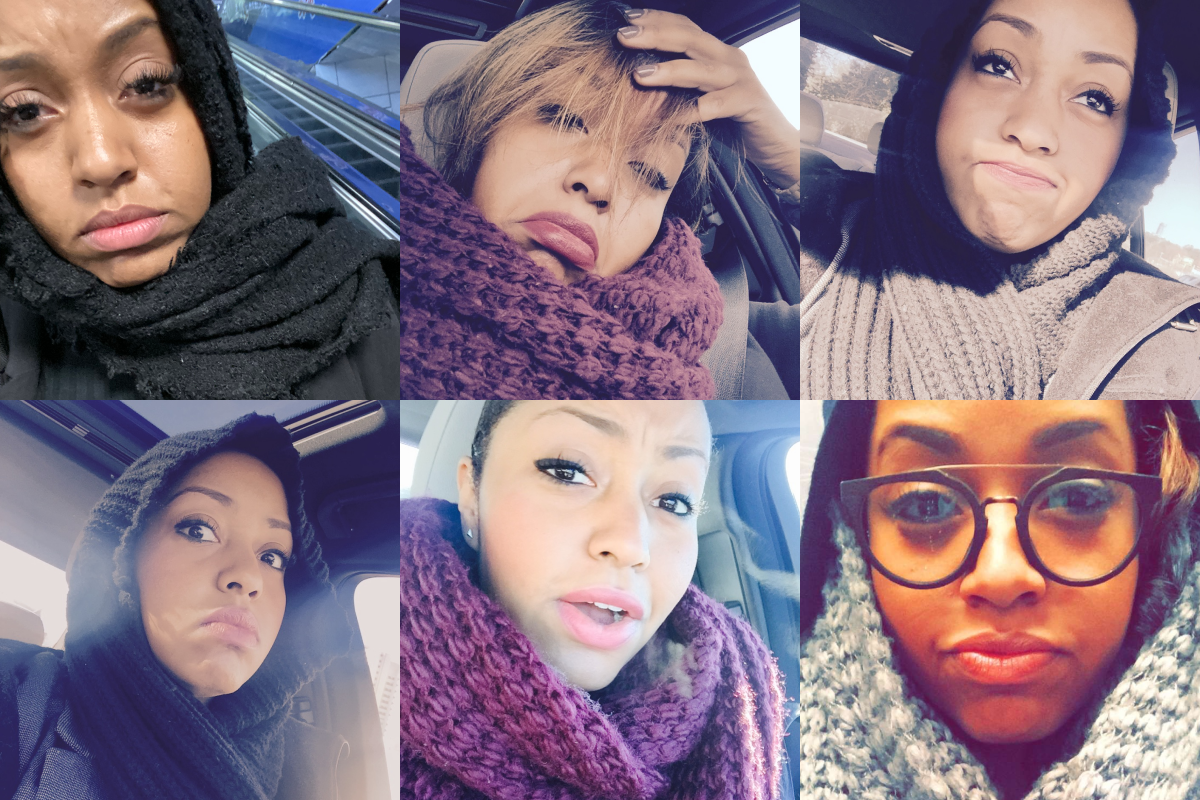 An infinity scarf within arm's reach