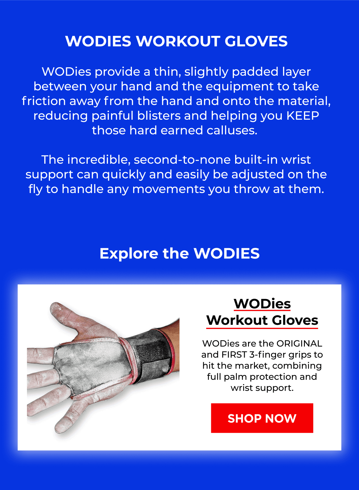 WODies Workout Gloves
