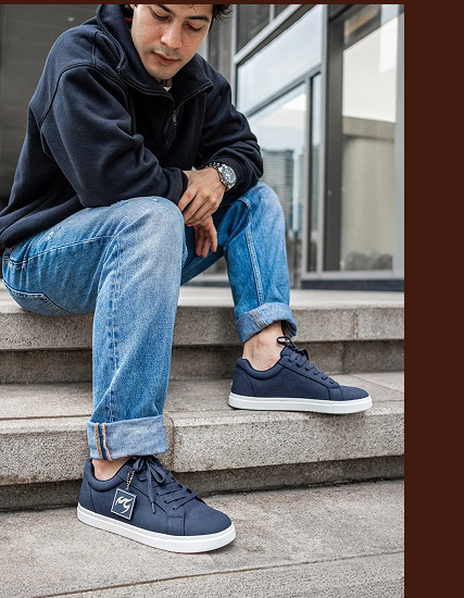 Navy Low-top