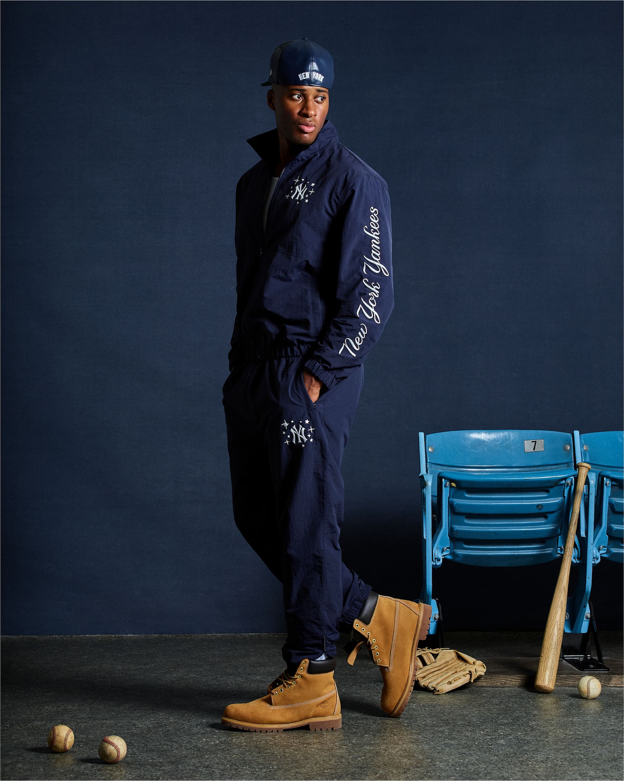 New York Yankees Jacket and Hoodie with Billionaire Boys Club Arch Logo Graphic