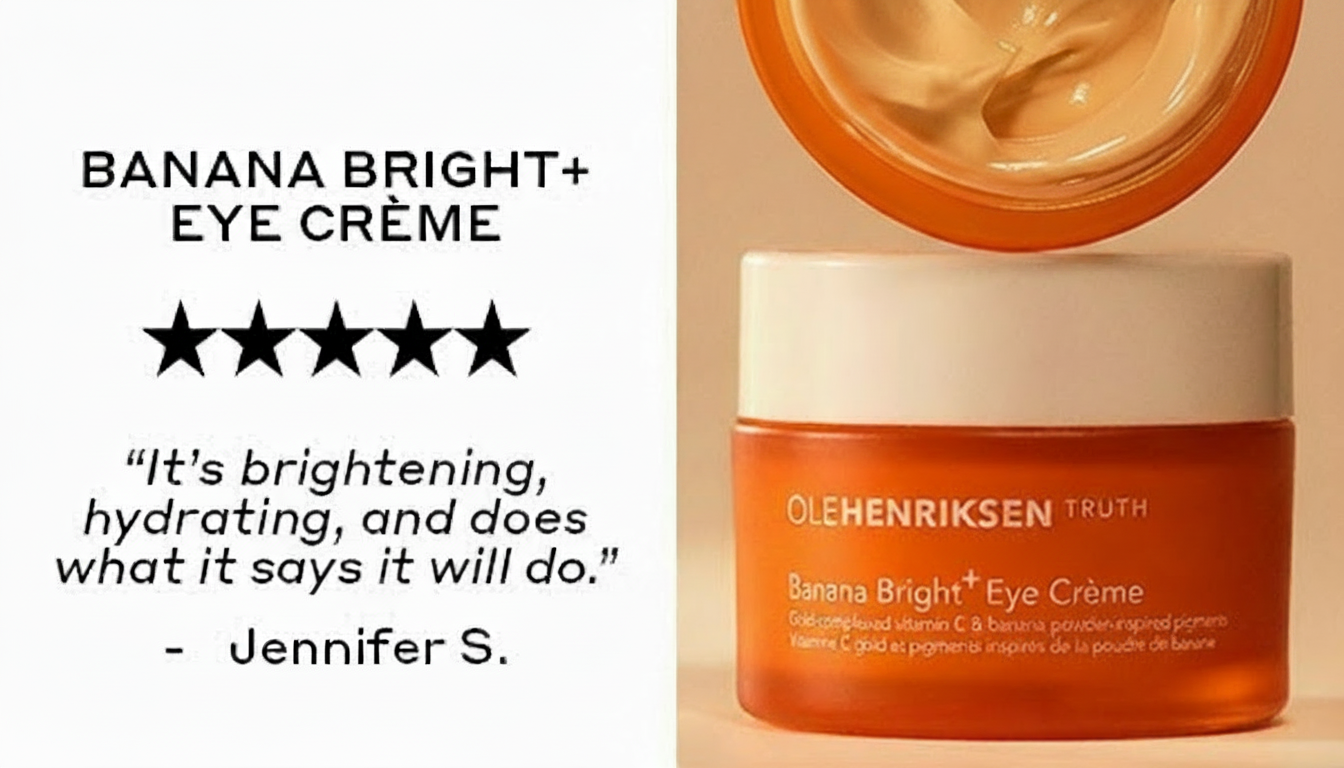 Ole Henriksen Banana Bright+ Eye Crème with a 5-star review.