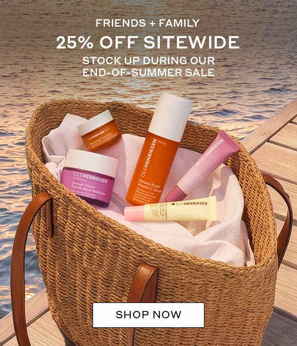 FRIENDS + FAMILY SALE | 25% OFF SITEWIDE | STOCK UP DURING OUR END-OF-SUMMER SALE | SHOP NOW