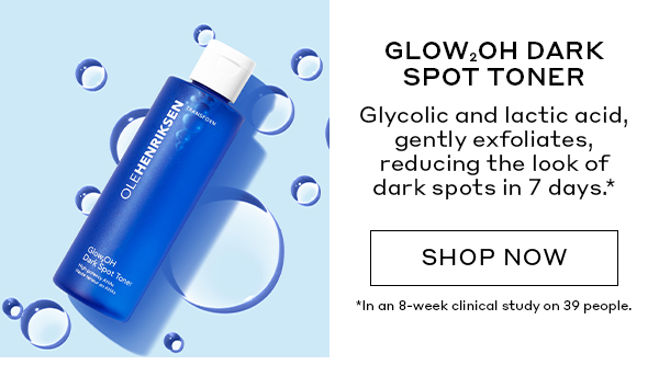 GLOW2OH DARK SPOT TONER | Glycolic and lactic acid gently exfoliates, reducing the look of dark spots in 7 days. | SHOP NOW
