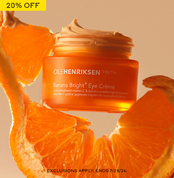 20% OFF. NO ONE DOES VITAMIN C LIKE US. SAVE 20% ON ALL OUR BRIGHTENING BESTSELLERS.