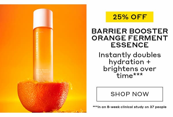 25% OFF | TRUTH BARRIER BOOSTER FERMENT ESSENCE | Instantly doubles hydration + brightens over time*** | SHOP NOW | ***In an 8-week clinical study on 37 people