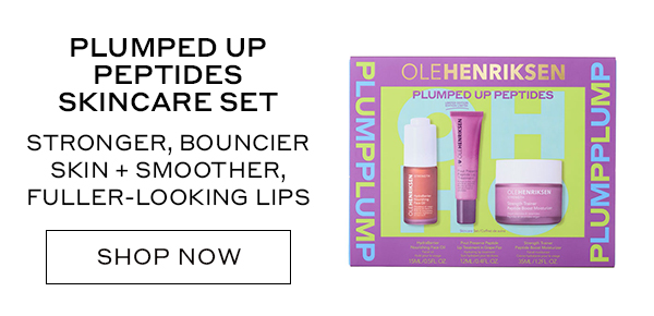 PLUMPED UP PEPTIDES SKINCARE SET STRONGER, BOUNCIER SKIN + SMOOTHER, FULLER-LOOKING LIPS SHOP NOW