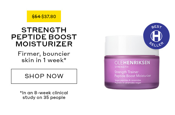 STRENGTH PEPTIDE BOOST MOISTURIZER. FIRMER, BOUNCIER SKIN IN 1 WEEK. $37.80