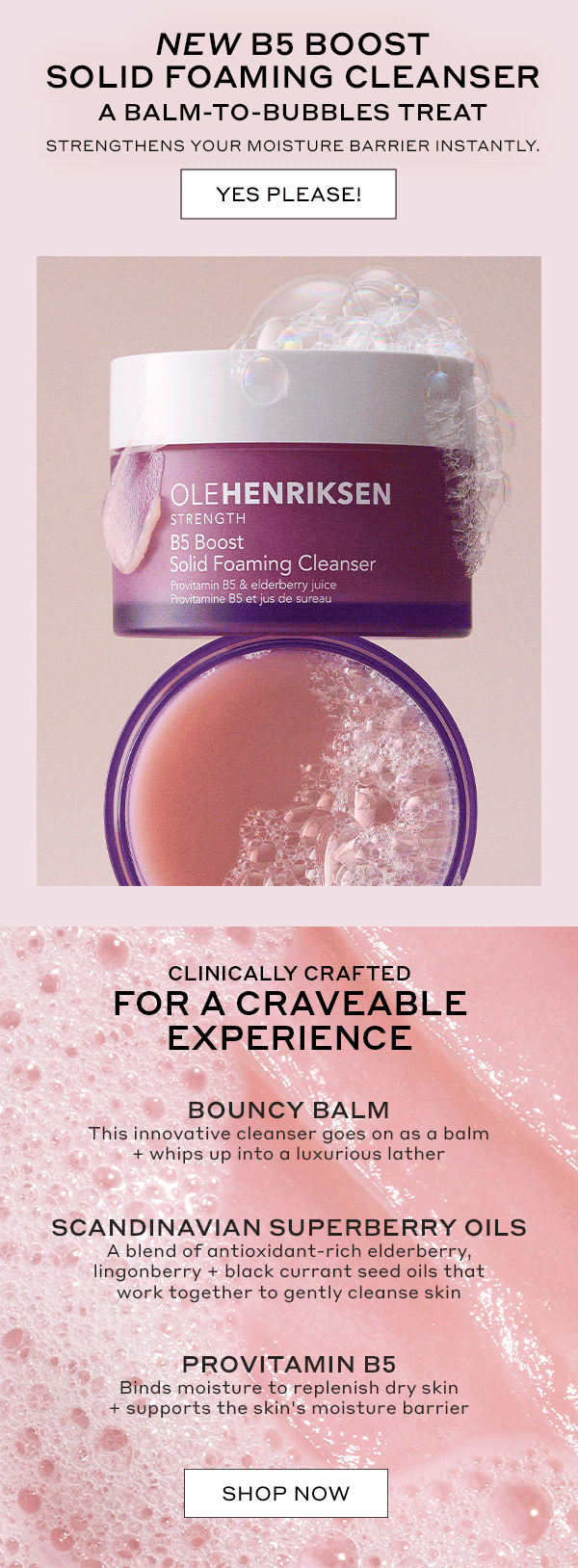 NEW B5 BOOST SOLID FOAMING CLEANSER A BALM-TO-BUBBLES TREAT