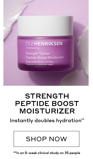 STRENGTH PEPTIDE BOOST MOISTURIZER | Instantly doubles hydration | SHOP NOW | In an 8-week clinical study on 35 people