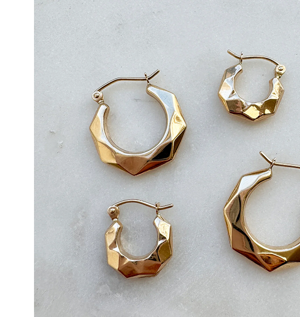 Poly Hex Hoops