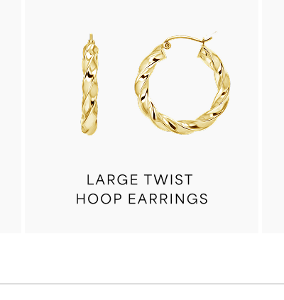 Large Twist Hoop Earrings