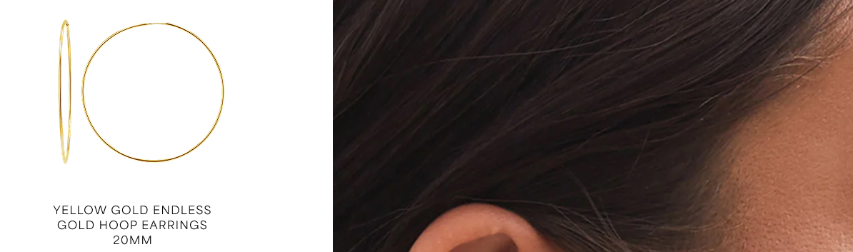 Endless Gold Hoop Earrings