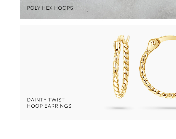 Dainty Twist Hoop Earrings