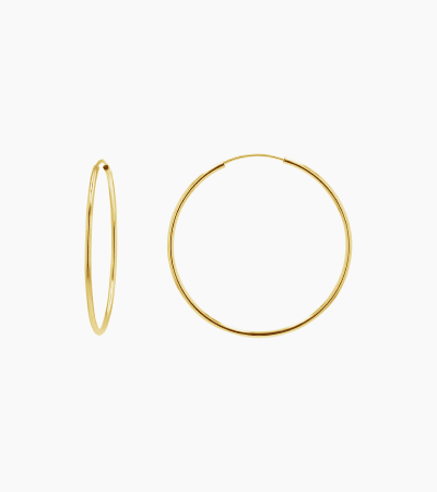 Endless Gold Hoop Earrings
