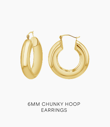 6mm Chunky Hoop Earrings