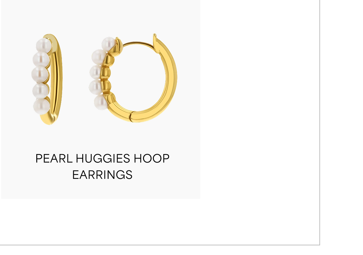 Pearl Huggies Hoop Earrings