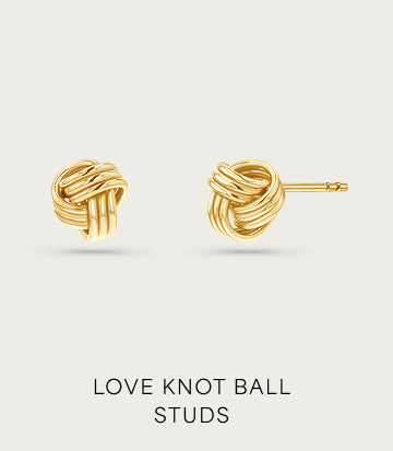 Love Knot Ball Studs