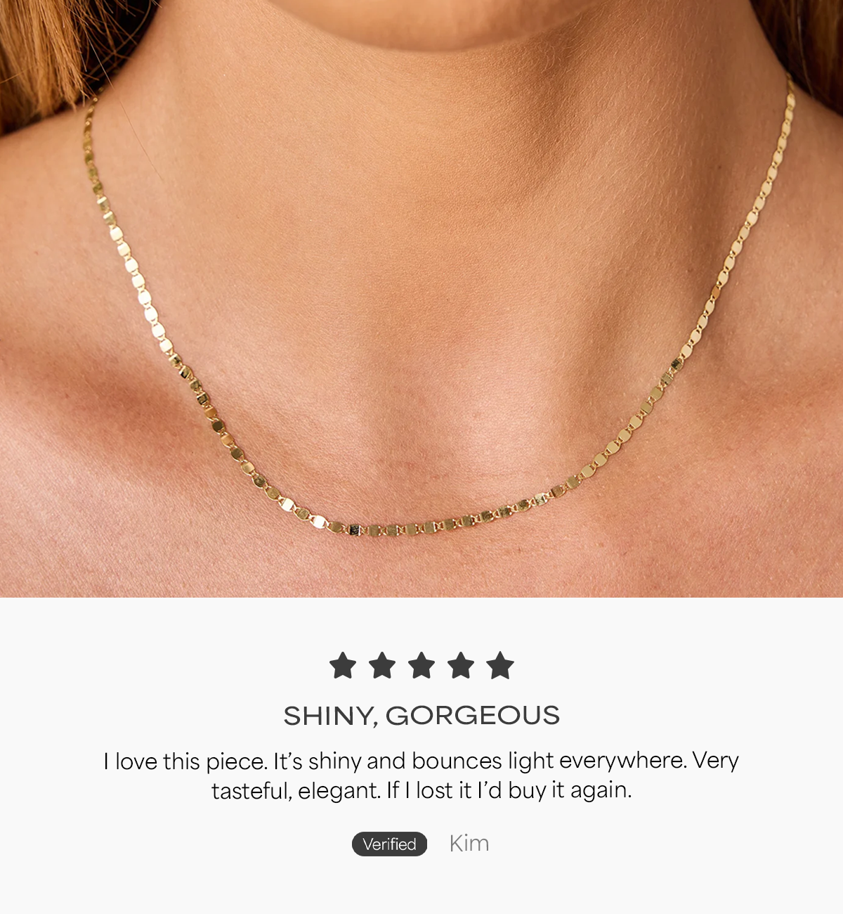 Shiny, Gorgeous >> Mirror Chain Necklace