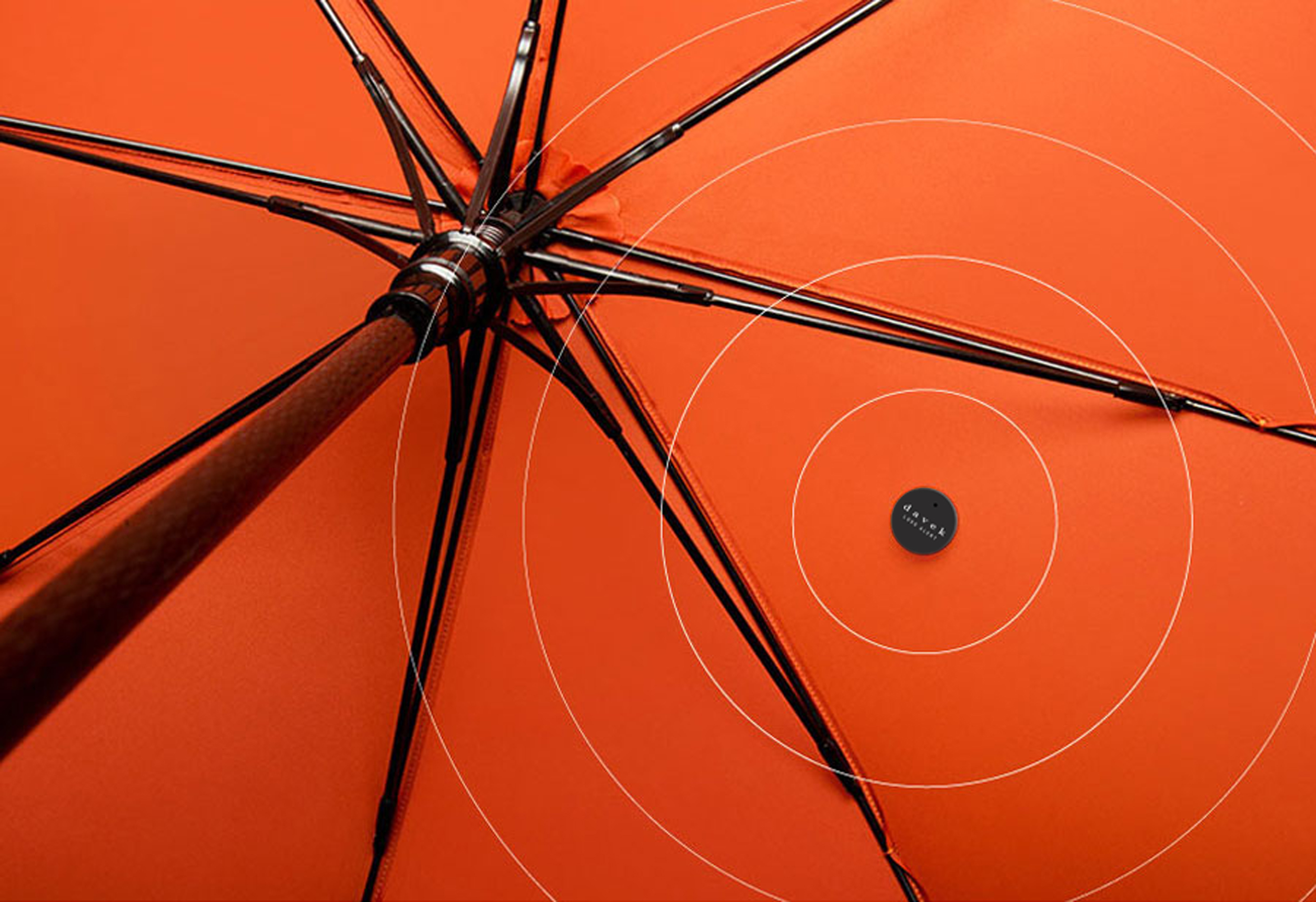 Back in stock! The Loss Alert Sensor for umbrellas Davek Umbrellas