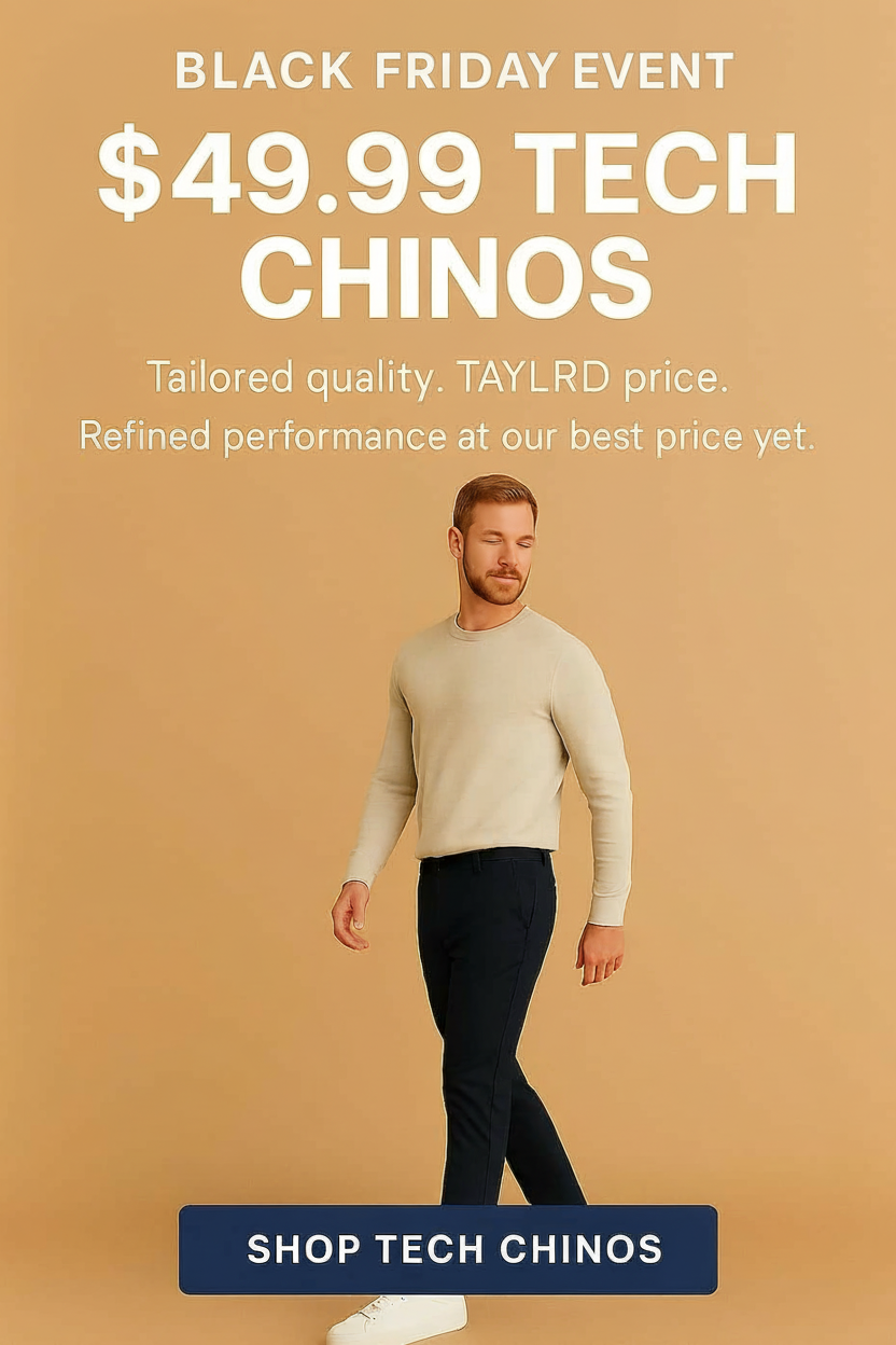 an image of a man walking in a black friday event