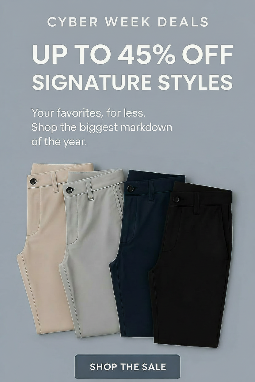 an image of a group of men's clothing on sale