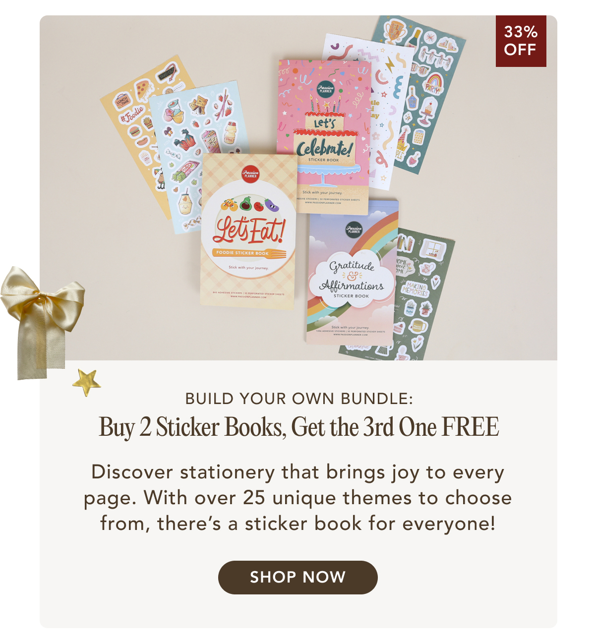 Buy 2 Sticker Books, Get the 3rd One FREE