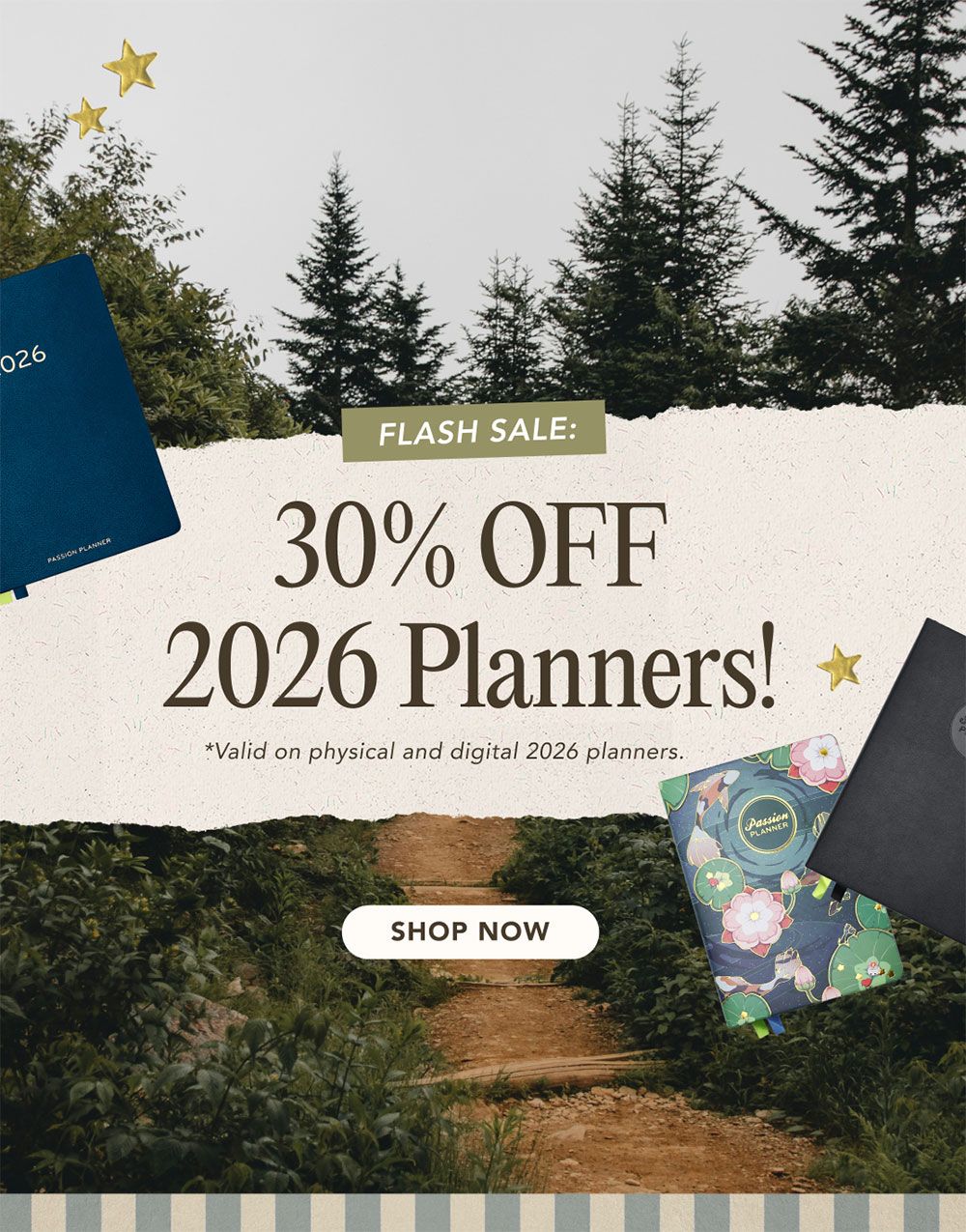  FLASH SALE: 30% OFF 2026 Planners!