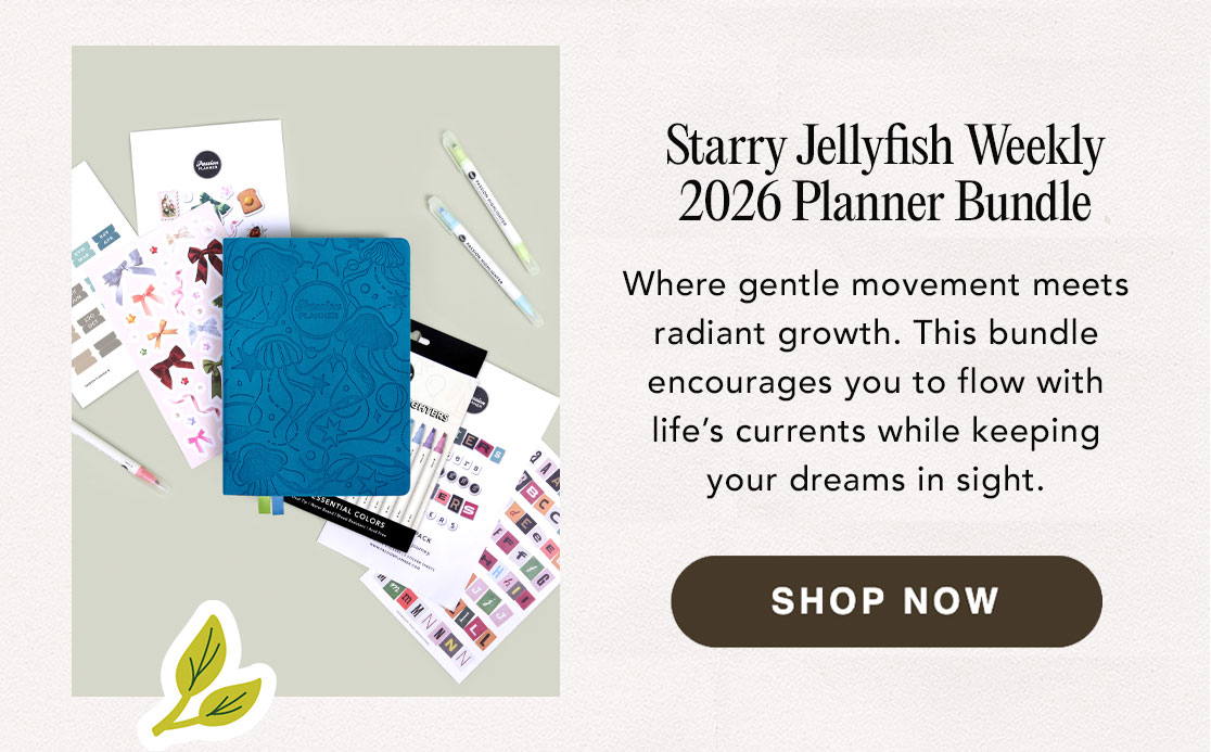 Starry Jellyfish Weekly 2026 Planner Bundle